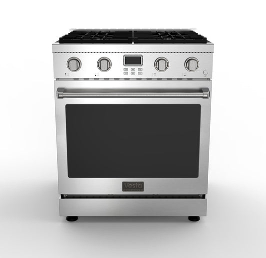 Alberta 30" | Silver |Full Gas Range